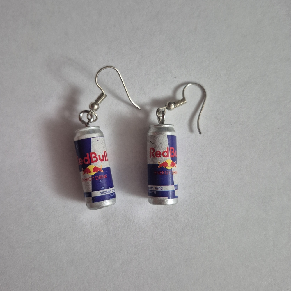 Red Bull Can Earrings